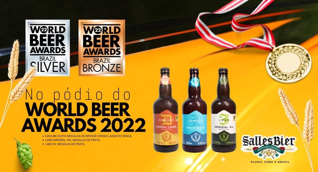 Salles Bier conquista mais 3 medalhas no World Beer Awards 2022